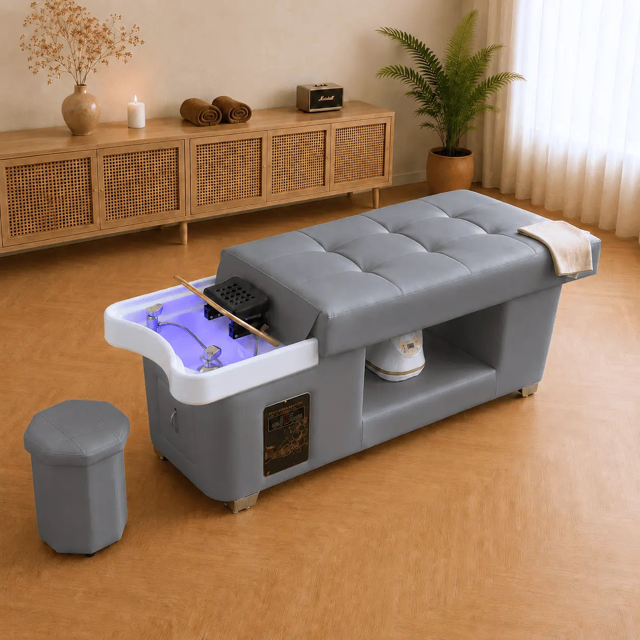 Table head spa Kyoto coloris gris anthracite – vue d'ensemble