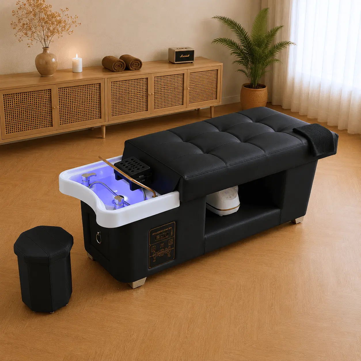 Table head spa Kyoto coloris noir – vue d'ensemble