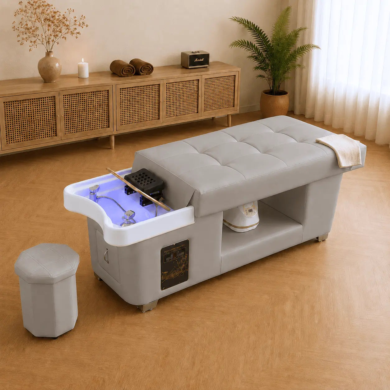 Table head spa Kyoto coloris taupe – vue d'ensemble