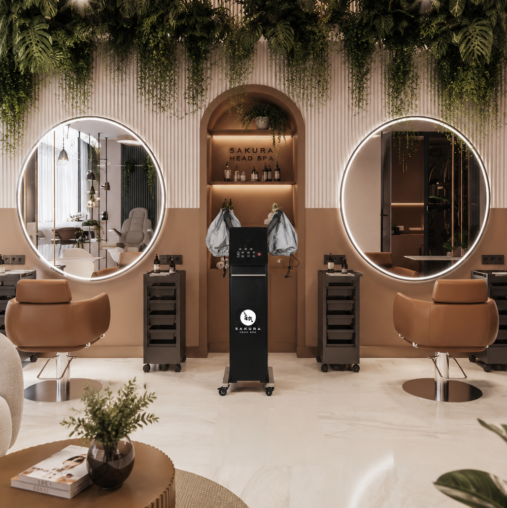 Vapozone nano brumisation en salon de coiffure professionnel