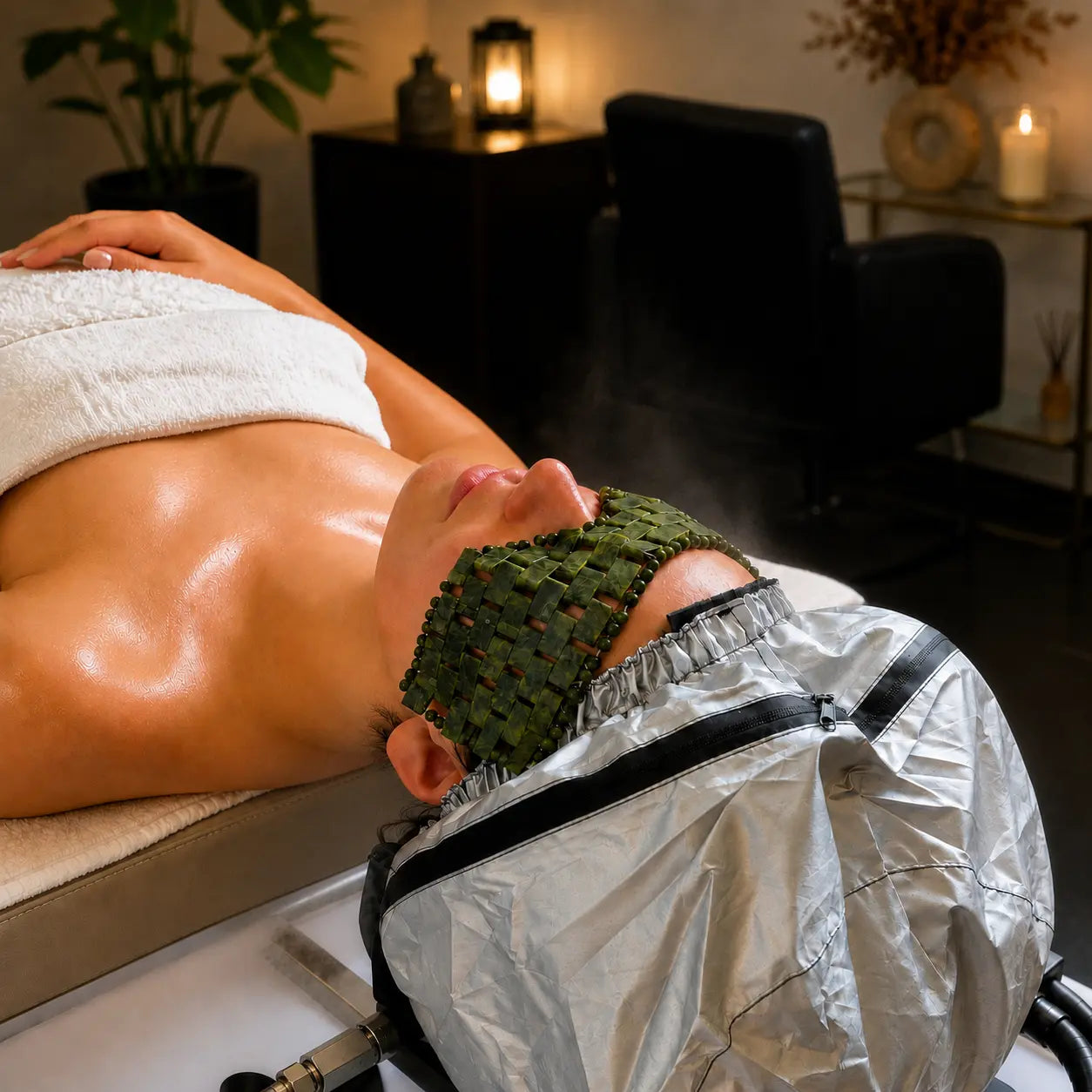 Soin cuir chevelu professionnel vapozone nano brumisation protocole head spa